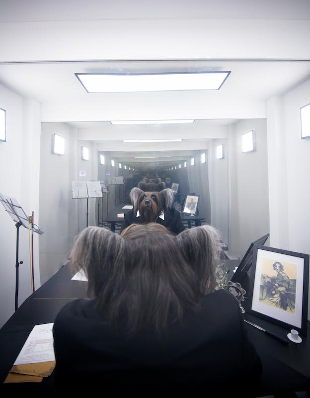 "Schatten des Zweifels - Im Kopf des Genie" Johann Strauss Escape Room von Deborah Sengl im Museumsquartier Wien